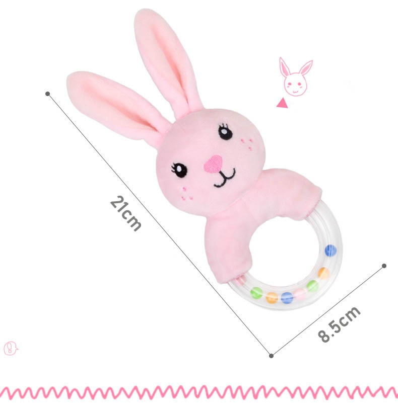 Cute Baby Rattle Toys Rabbit Plush Baby Cartoon Bed Toys for baby toys 0-12 months Educational baby rattle Toy Rabbit Hand Bells